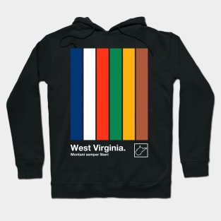 West Virginia State Flag // Original Minimalist Artwork Poster Design Hoodie